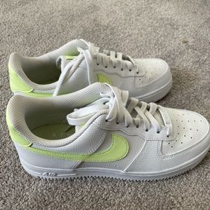 Nike volt green Air Force 1